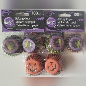 New Wilton Mini Halloween paper cupcake Candy Liners Baking Cups 3 Pk 1.25" 300